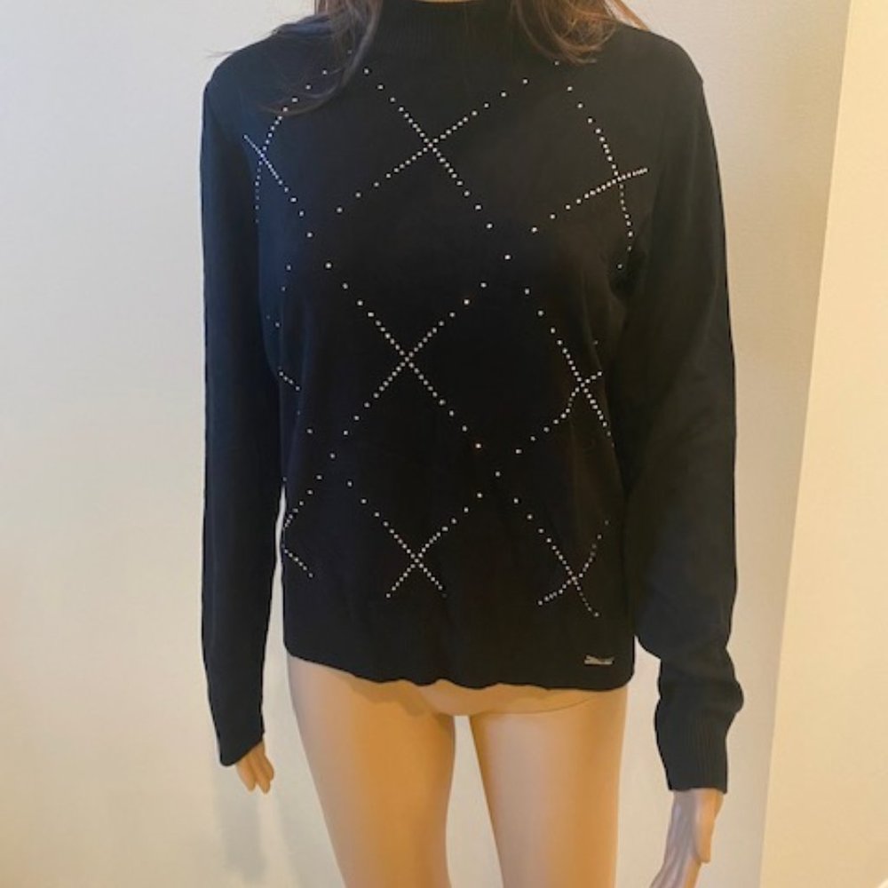 Black Sweater with crystals